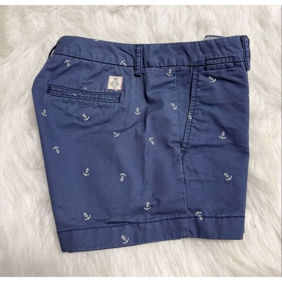 Tommy Hilfiger Womens Blue Anchor Nautical Chino Shirts Size 2 - Picture 5 of 6